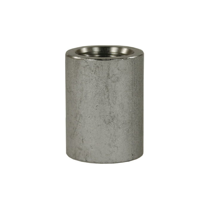Muffe 1/4 Edelstahl rund
