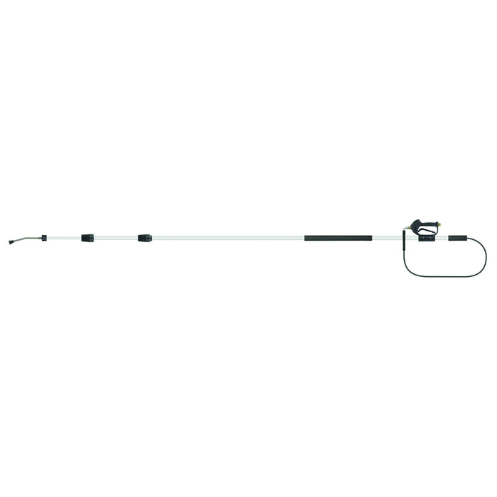 Teleskoplanze 3,21-7,55 M. 3/8"IG:1/4"IG Aluminium Düsenschutz.15° abgewinkelt