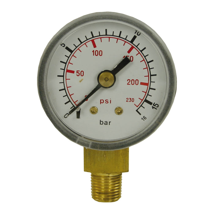 Manometer 0-16 U 40mm 1/8AG PVC