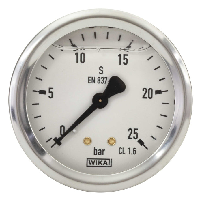 Manometer 0-25 Bar 63 mm 1/4"AG Anschluss hinten