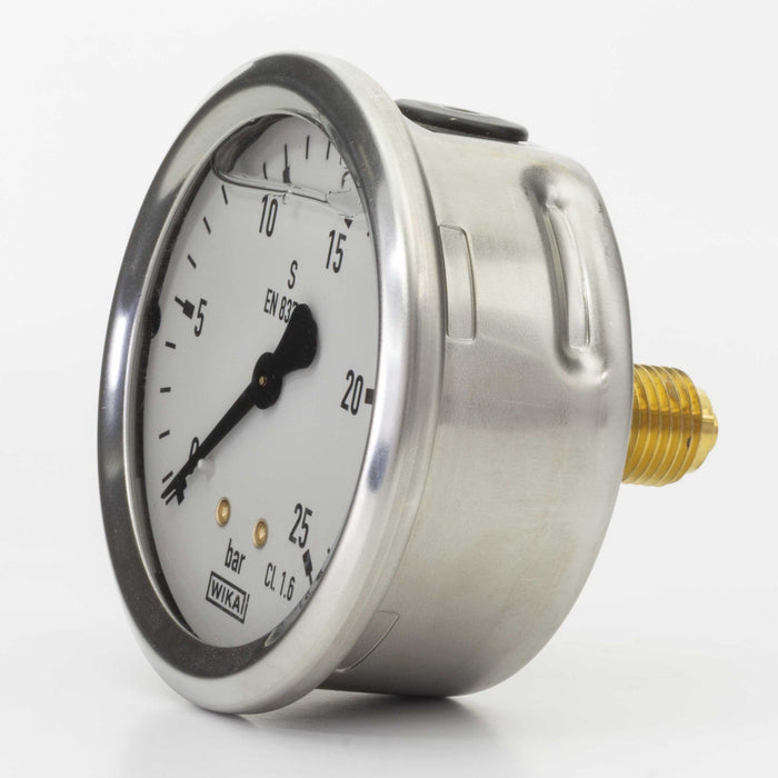 Manometer 0-25 Bar 63 mm 1/4"AG Anschluss hinten