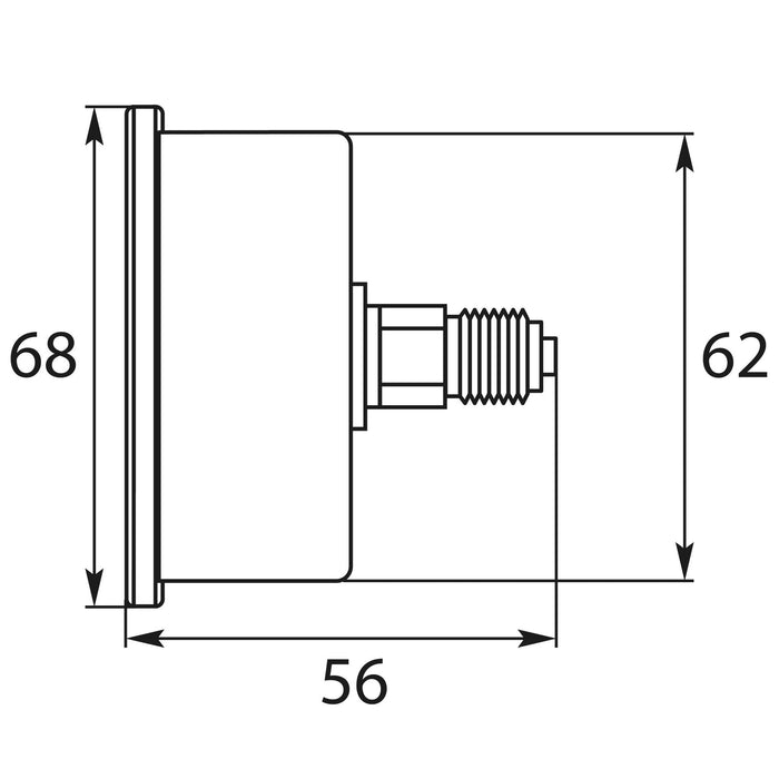 Manometer 0-100 HI 63 mm 1/4"AG WIKA Restposten, Lieferung so lange der Vorrat reicht.