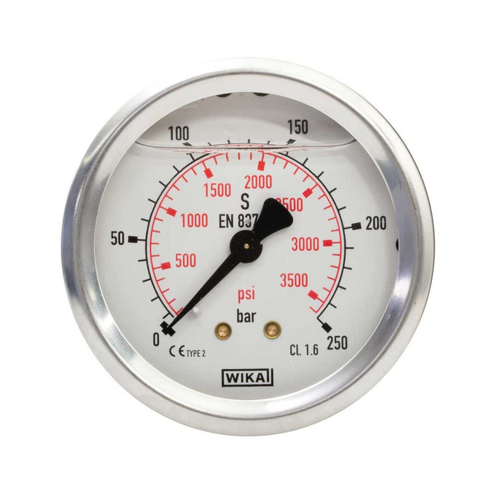 Manometer 0-250 HI 50 mm 1/4"AG WIKA