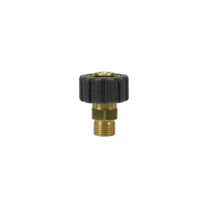 Handverschraubung 22x1,5:3/8"AG 60°Innenkonus schwarze Kappe