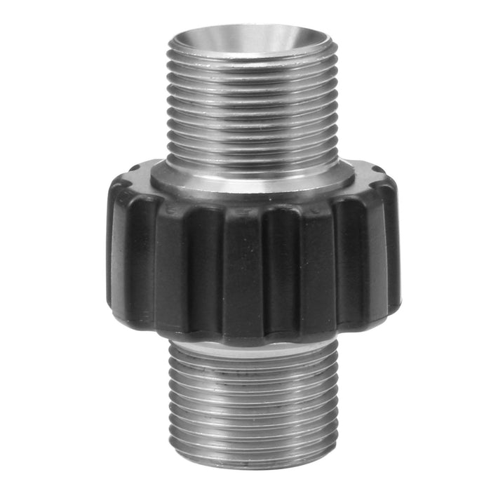 Schlauchverbinder M22x1,5 AG : M22x1,5 Edelstahl mit Gummischutz