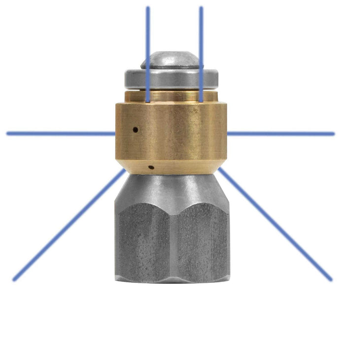 RR-Düse rotierend 1/4IG Größe 12 Bohrung H=3x0,85+S=2x0,85+V=3x0,8