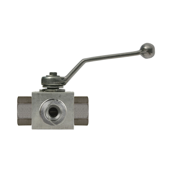 Dreiwegehahn 3/8 IG 500 Bar Verzinkt