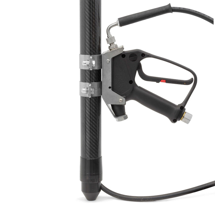 Teleskoplanze 11,5 M. Carbon, Pistole ST-2600 E:3/8"IG drehbar: A:1/4"G - 3K Carbon