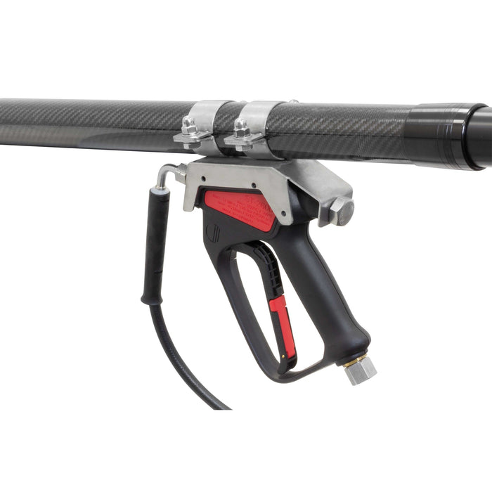 Teleskoplanze 11,5 M. Carbon, Pistole ST-2600 E:3/8"IG drehbar: A:1/4"G - 3K Carbon
