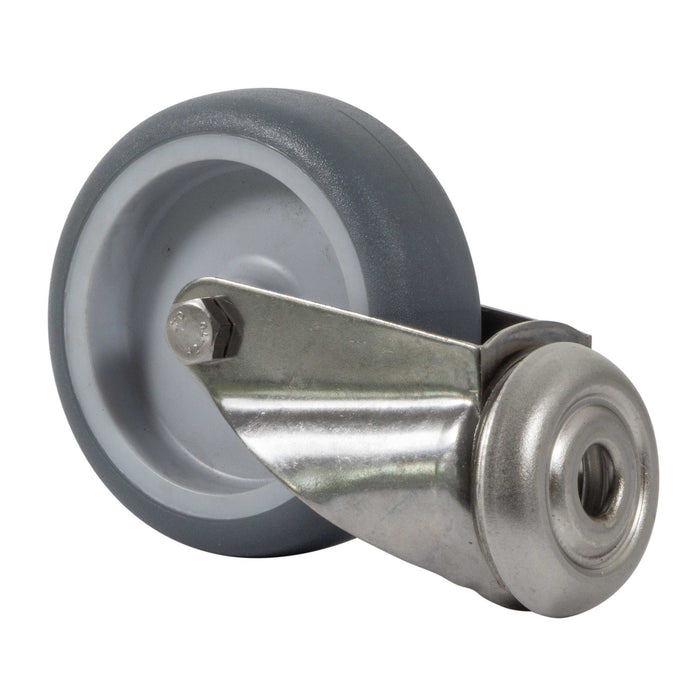 Lenkrolle D:75 Edelstahl/TPE