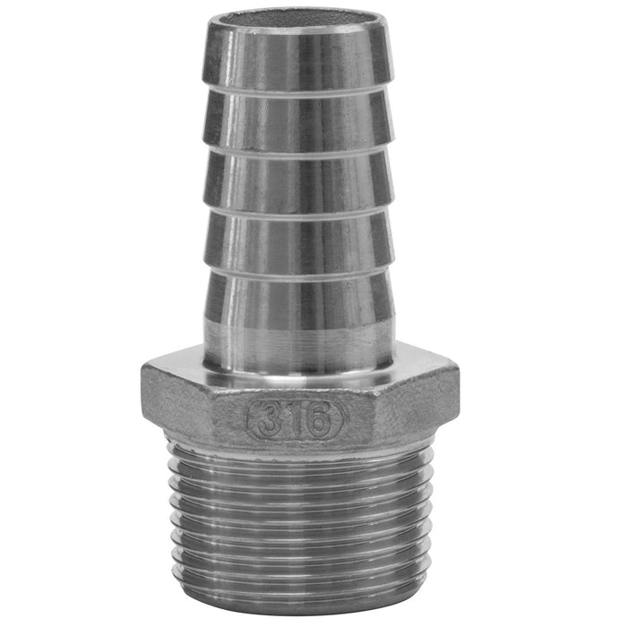 Schlauchtülle 3/4"AG-19 Edelstahl 1.4401 ohne Dichtkonus