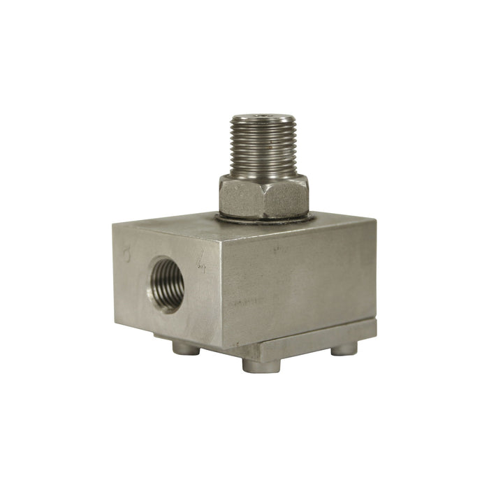 Drehgelenk 3/8"AG : 1/4"IG 600 bar Edelstahl