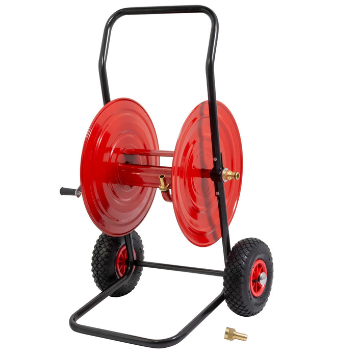 ND-Schlauchtrommel E: 3/4" AG  A: 3/4" AG NW19 = 60m Schlauch
NW25 = 30m Schlauch