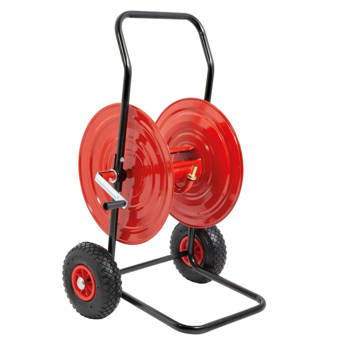 ND-Schlauchtrommel E: 3/4" AG  A: 3/4" AG NW19 = 60m Schlauch
NW25 = 30m Schlauch
