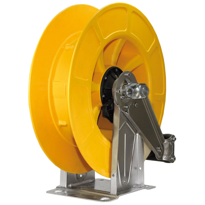 Schlauchaufroller 21M. 1/2-1/2IG VA/ABS Gelb 300 bar