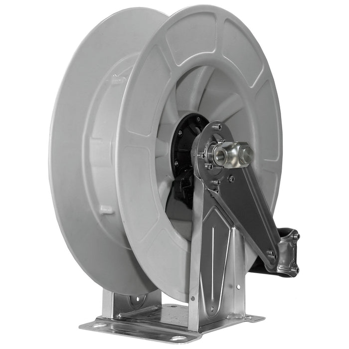 Schlauchaufroller 21M. 1/2-1/2IG VA/ABS Grau 300 bar
