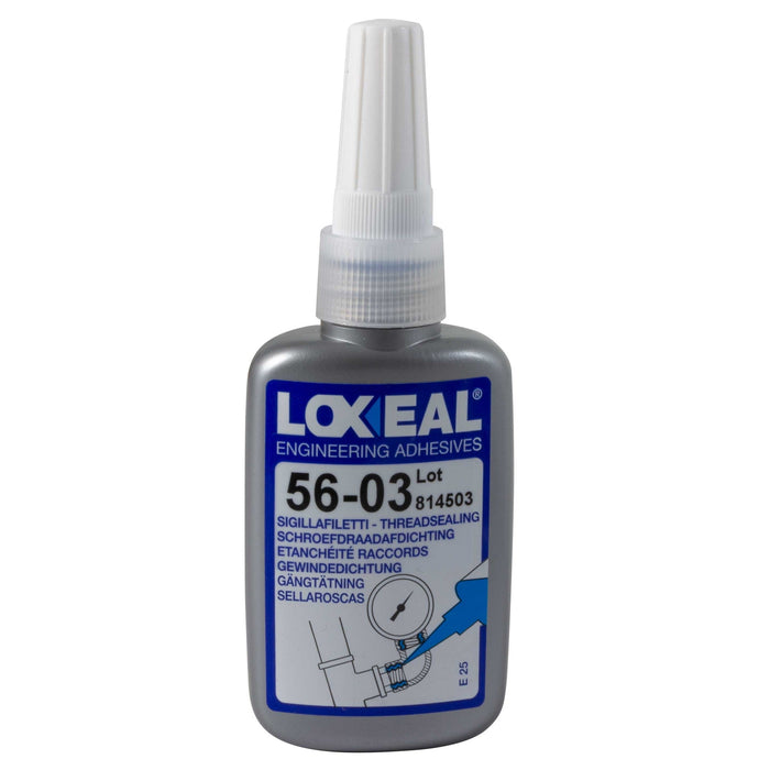 Gewindedichtmittel 56.03 50 ml blau mittelfest als Ersatz für PTFE-Bänder und Hanf.