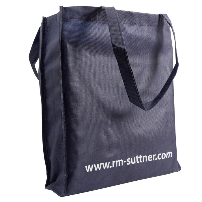 Tasche mit Henkel, Dunkelblau 38x42x10 cm material NonWoven 80g/m mit Bodenfalte