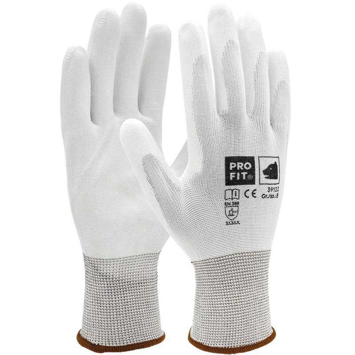 Arbeitsschutzhandschuhe Pro-Fit Größe 8 PU weiß