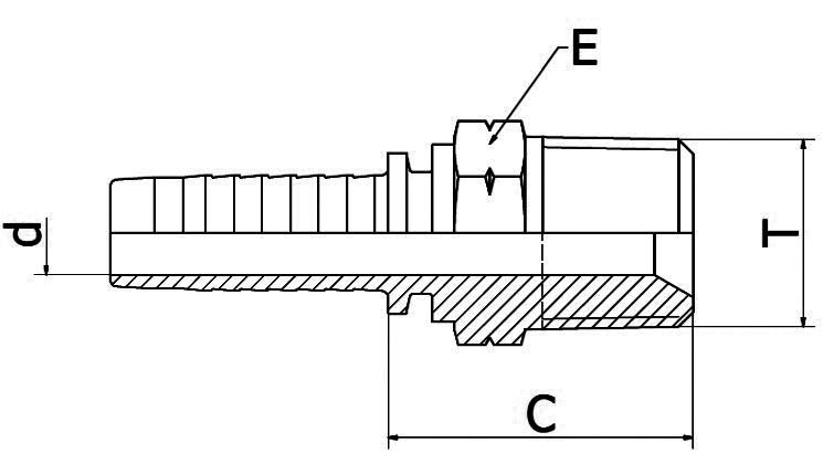 ValCon Pressnippel | AGN-Konisch - VC12NM12 | DN19 | 3/4"-14 NPTF