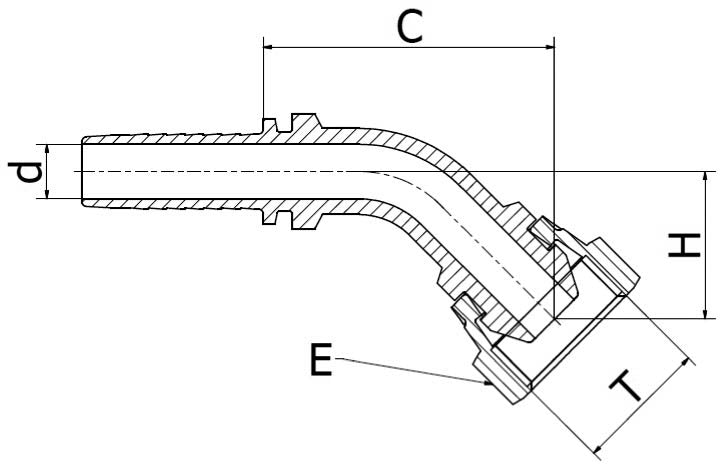 ValCon Pressnippel | DKR | 45° - VC16B45S12 | DN19 | G1"-11