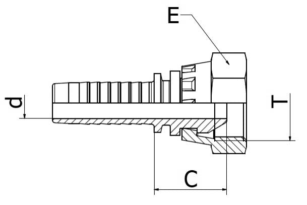 ValCon Pressnippel | DKR - VC04BF04 | DN6 | G1/4"-19
