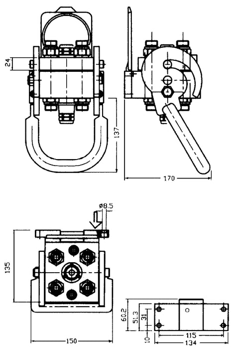 Faster P506-1 | STECKER | CrIII – DN10 | BSP-ANSCHLUSS | ELEKTROEINSATZ