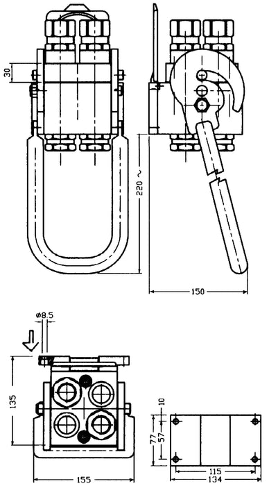 Faster P510 | MUFFE | Zn-Ni – DN12/19 | BSP-ANSCHLUSS