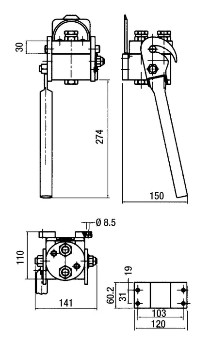 Faster Multikupplung P208 / DN12