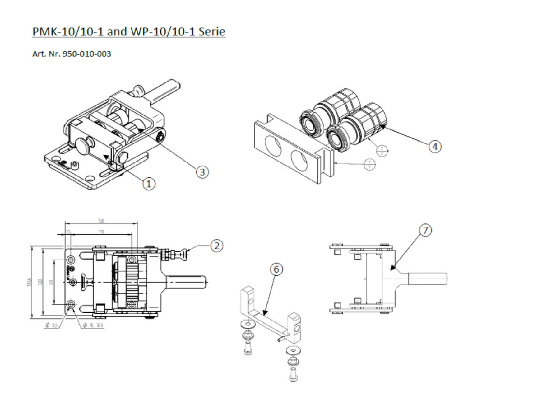 Lock Explosion Taklock Ersatzteil Schutzkappe DN10 komplett — Hoch Hydraulik