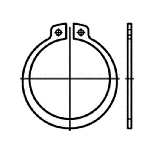 Pister Taklock Seegerring AS65*4 – Zeichnung, Art.-Nr. 58-0471-042