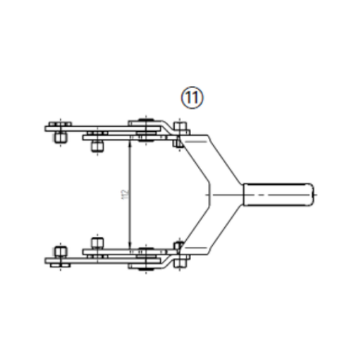 Pister Taklock Teilesatz Hebel für PMK-13/10/13-1 – Zeichnung, Art.-Nr. 99-950-026