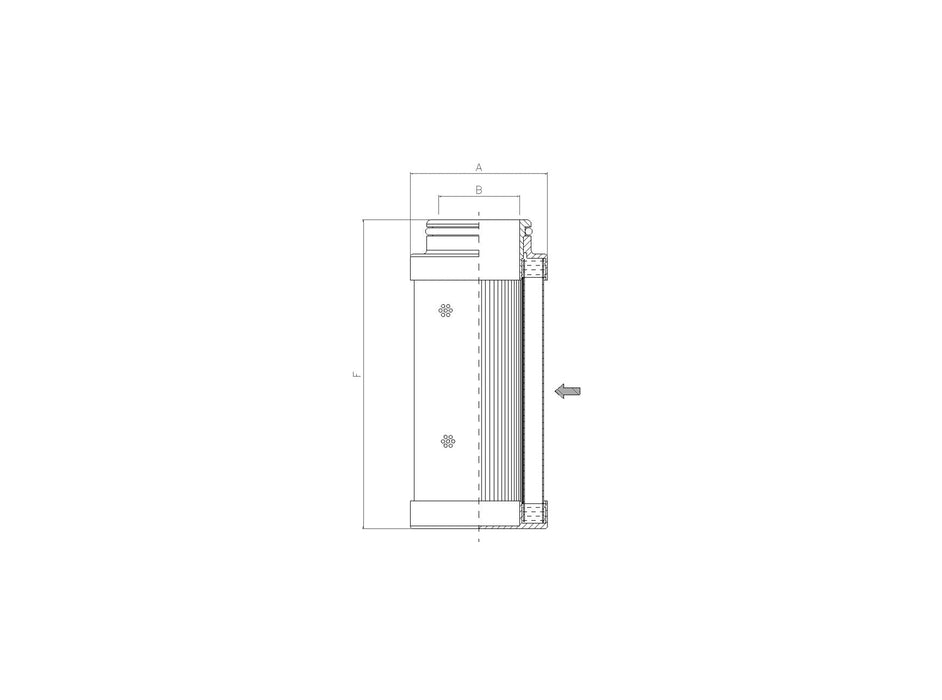 Original FILTREC Hydraulikfilterelement (coreless) C713G25