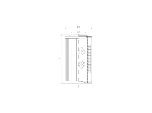 Original FILTREC Hydraulikfilterelement (Druckfilter) D114G10A