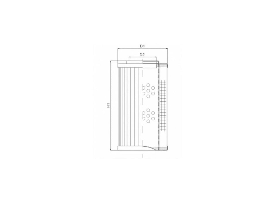 Original FILTREC Hydraulikfilterelement (Druckfilter) D310T125A