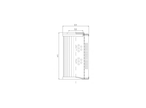 Original FILTREC Hydraulikfilterelement (Druckfilter) D310T25AV
