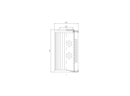 Original FILTREC Hydraulikfilterelement (Druckfilter) DHD500G10V