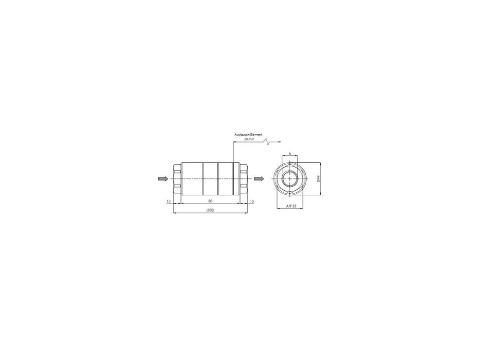 Original FILTREC Hydraulikfilter (Inline) FLC1S40BB1