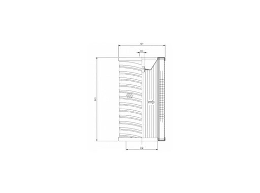 Original FILTREC Hydraulikfilterelement (Rücklauffilter) R740G10