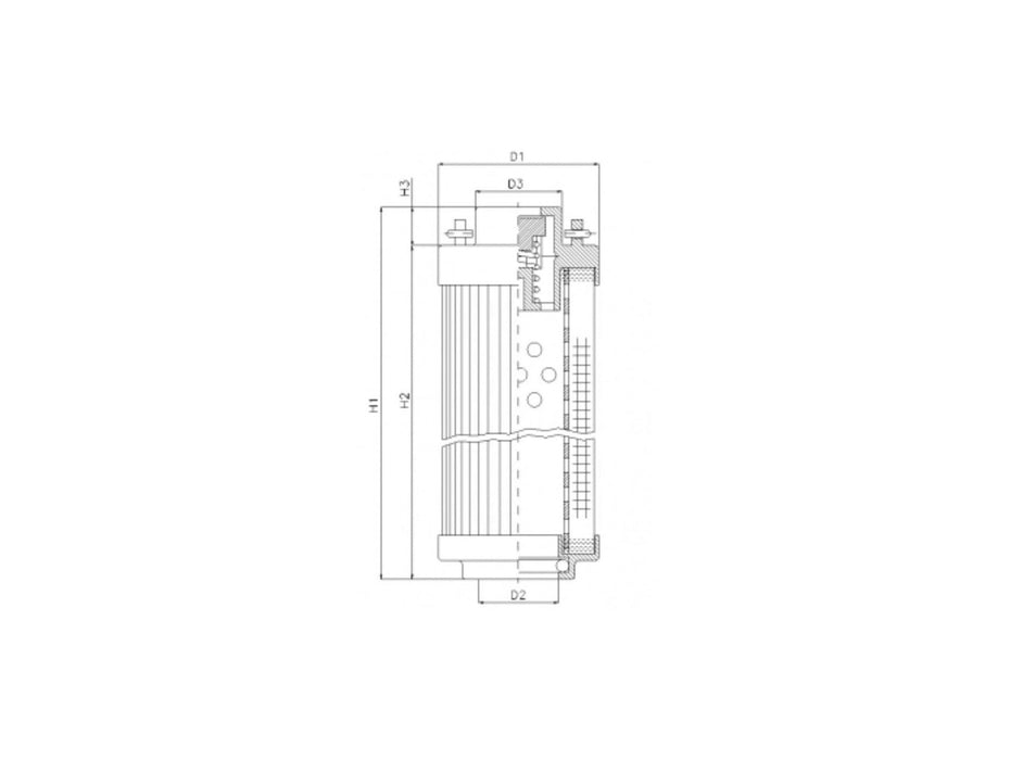 Original FILTREC Hydraulikfilterelement (Rücklauffilter) RHR240G03B0/AB1