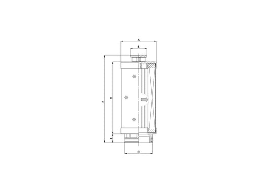 Original FILTREC Hydraulikfilterelement U134G03V/ESD