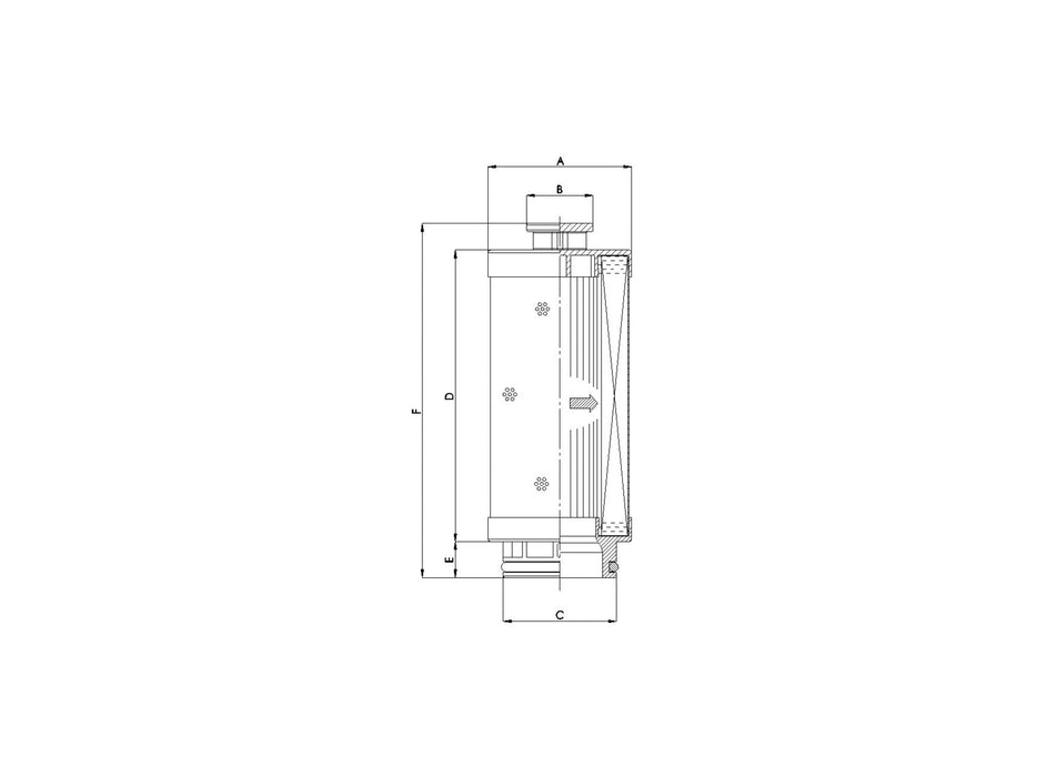 Original FILTREC Hydraulikfilterelement U134G03V/ESD