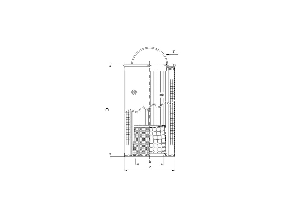 Original FILTREC Hydraulikfilter WG571