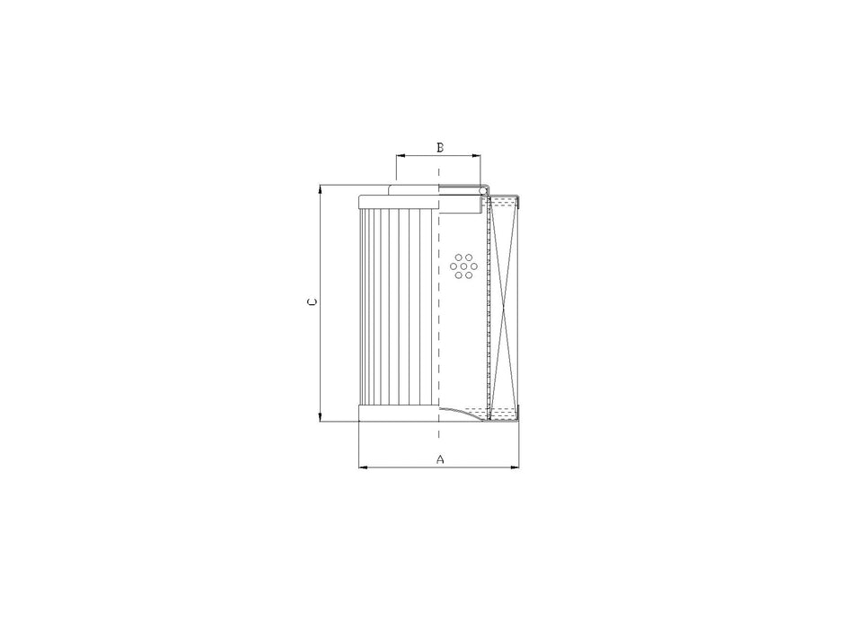 Original FILTREC Hydraulikfilterelement (Druckfilter) XD040T80A