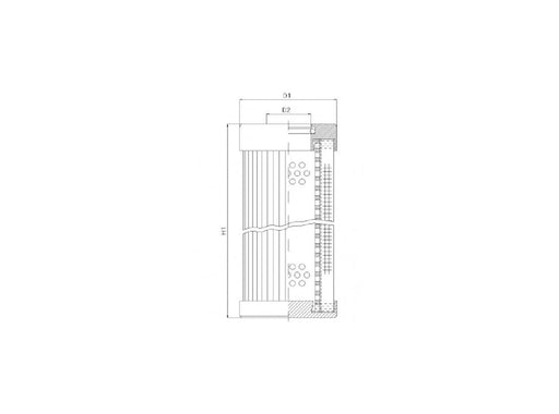 Original FILTREC Hydraulikfilterelement (Druckfilter) XD160G03BV