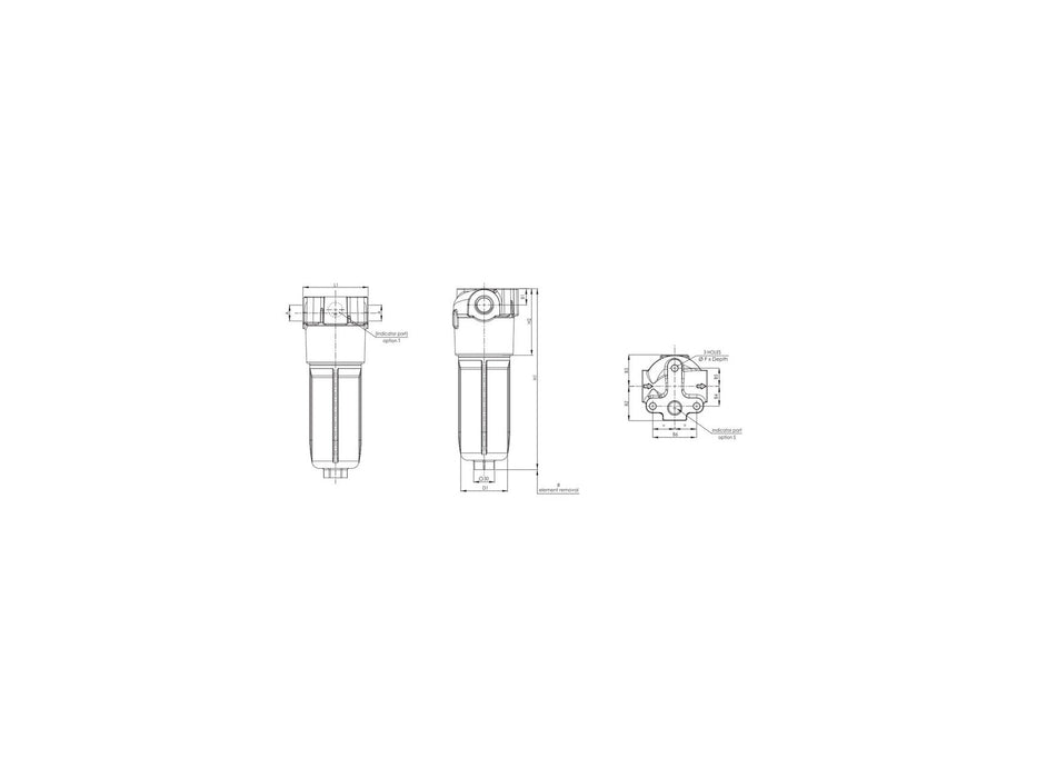 Original FILTREC Leitungsfilter (Druckfilter) F160XD040G06ABB3DWE05