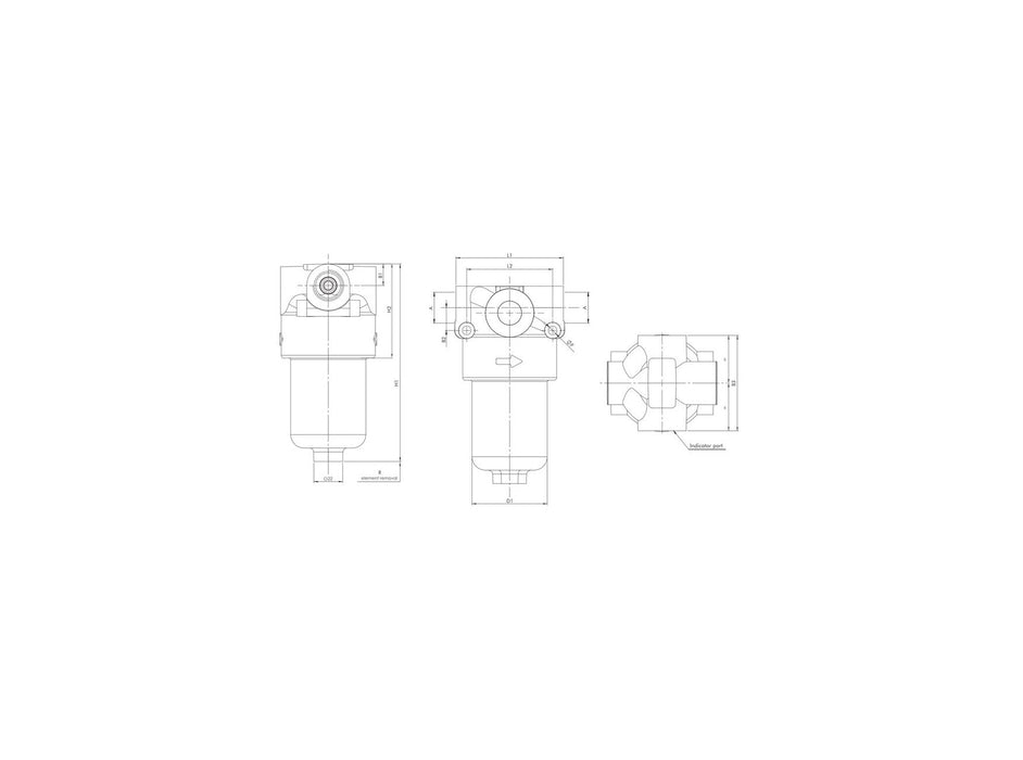 Original FILTREC Leitungsfilter (Druckfilter) FD310T60ABB3DT000