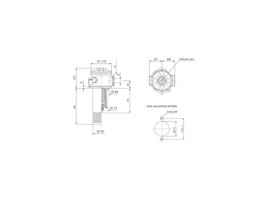 Original FILTREC Rücklauffilter FCR713G10BB5BMS0CMPB