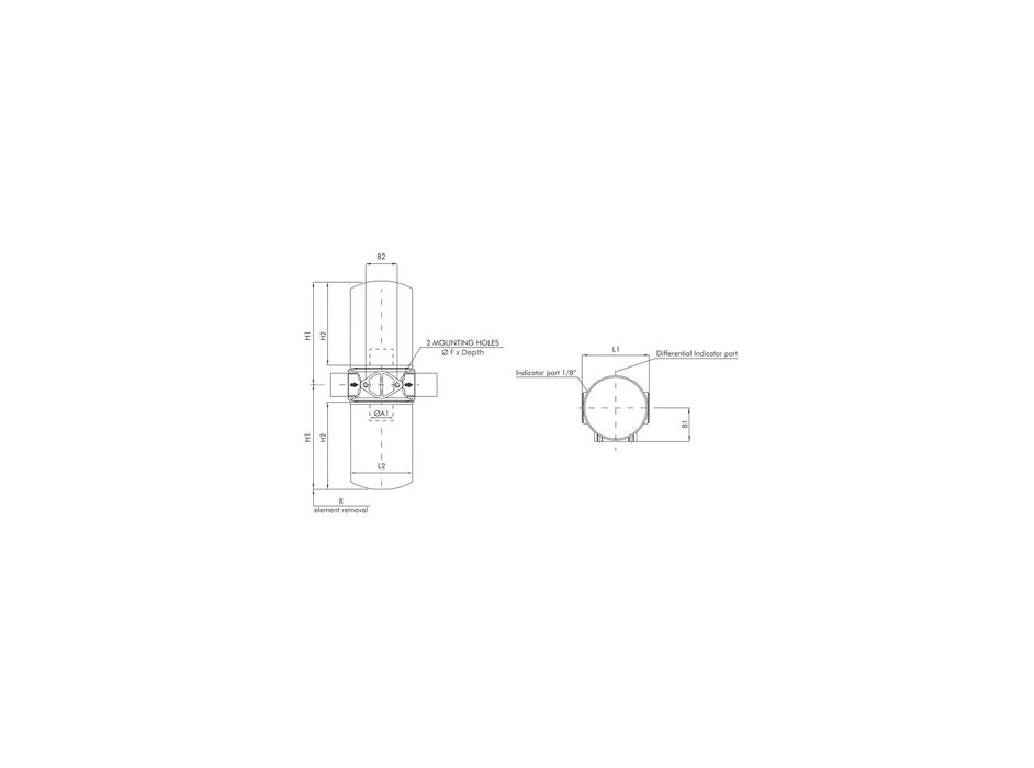 Original FILTREC Rücklauffilter FR130G25BBB50C000