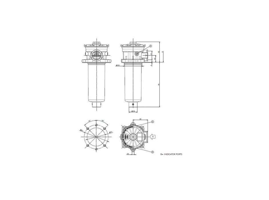 Original FILTREC Rücklauffilter FR66R122C25BBB5000B000